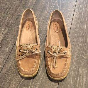 Sperry leopard sequin topsider
